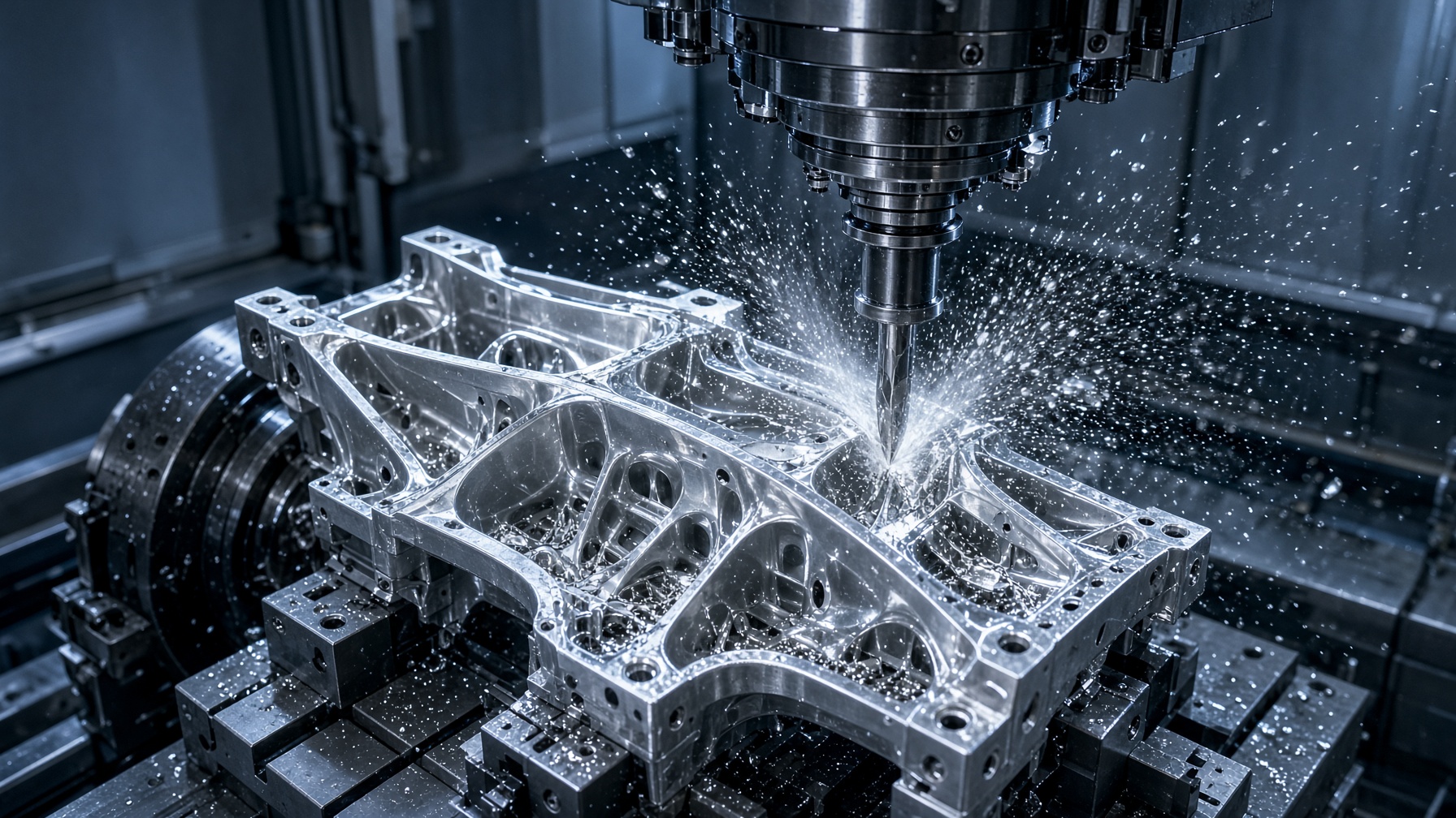 CNC machining of aerospace metal